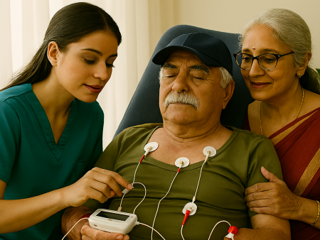 Vitals, ECG, Blood Sugar & Uric Acid